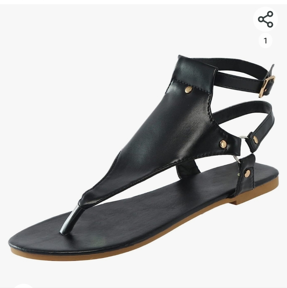 Women's black sandals